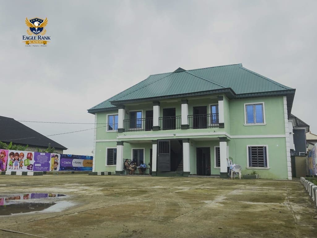 The front elevation of the Eagle Rank Academy building